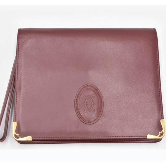 Cartier Handbags - LABOR DAY SALE! Cartier 90s Logo Clutch Wristlet